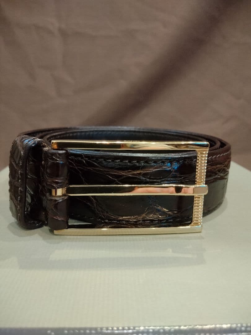 生産終了品☆トムフォード　クロコダイルベルト　ブラウン 中古・古着通販】BLACK JACK BELTS (ブラックジャック ベルト