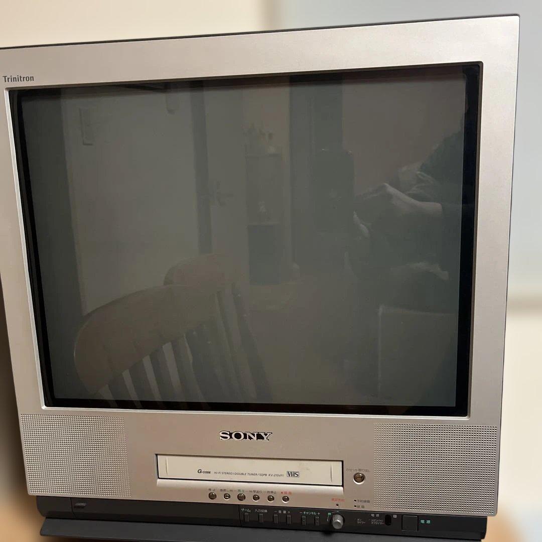 SONY KV-21SVF1ブラウン管テレビ VHS搭載　取扱説明書あり SONY トリニトロン ブラウン管テレビ ビデオ テレビデオ kV-21SVF1