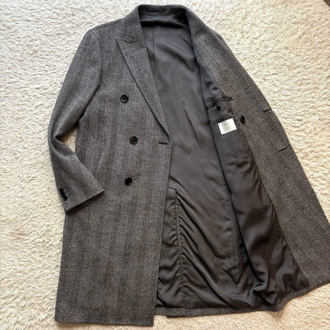 ★美品★ エディフィス Loro Piana チェスターコート ヘリンボーン BRILLA per il gusto（ブリッラペルイルグースト）の「Brilla per il