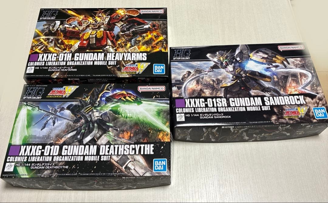 HG ガンプラ 3体セット ガンダムヘビーアームズ、デスサイズ、サンドロック HG ガンプラ 3体セット ガンダムヘビーアームズ、デスサイズ、サンド