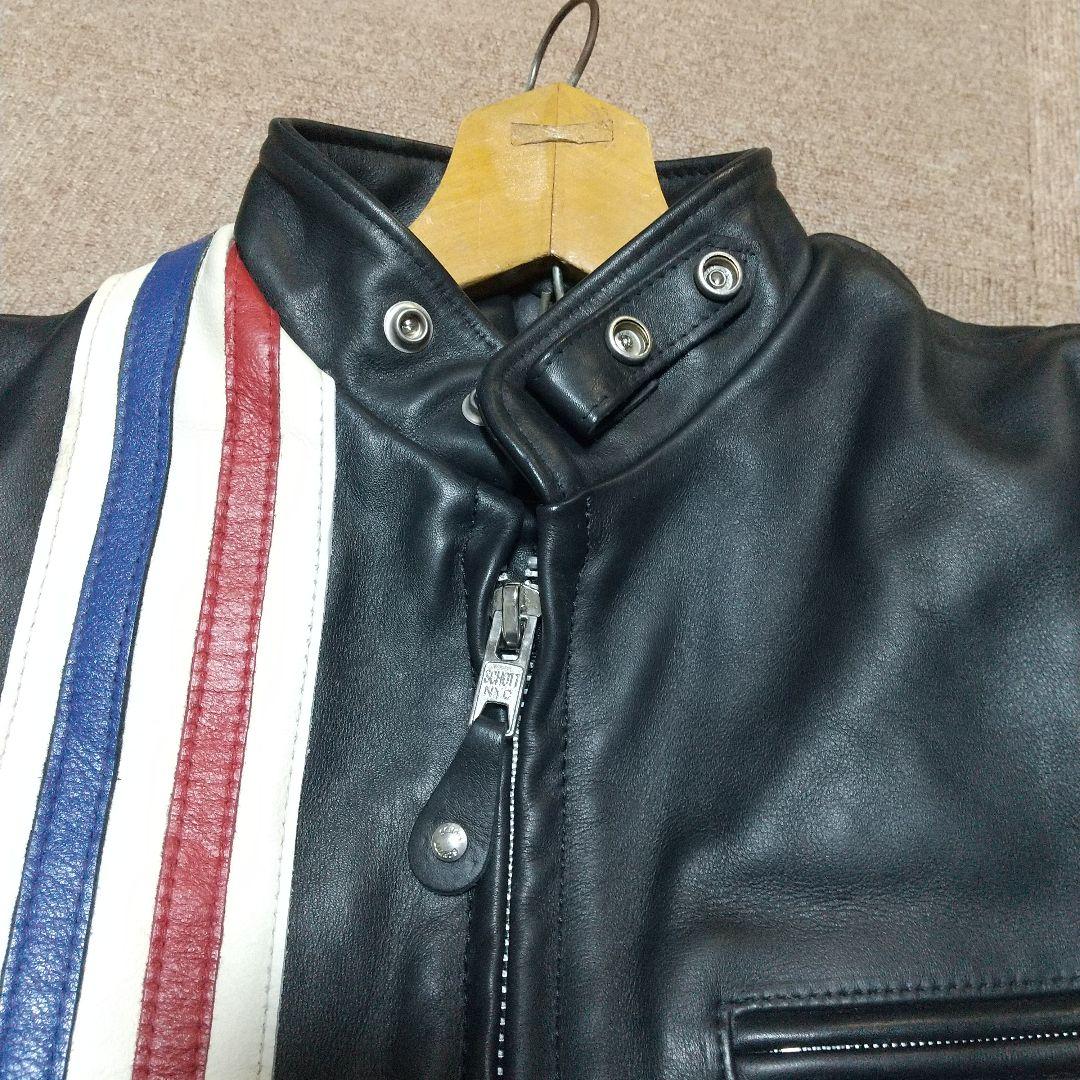 Schott 671H シングルライダース38インチ 新品同様 購入時のタグ付