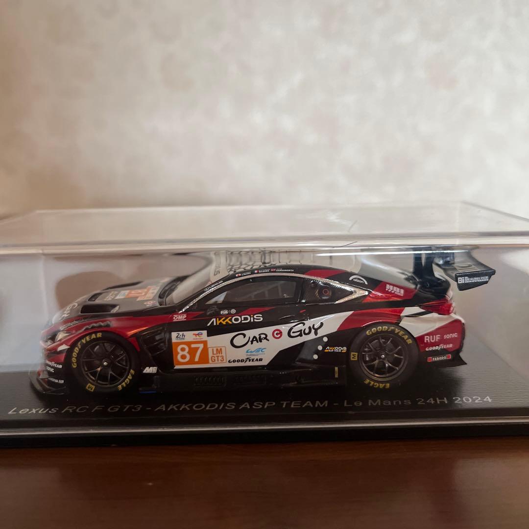 ミニカー Lexus RC F GT3 AKKODIS ASP TEAM 2024 スパーク 1/43 レクサス RC F GT3 No.87 AKKODIS ASP TEAM ルマン 2024