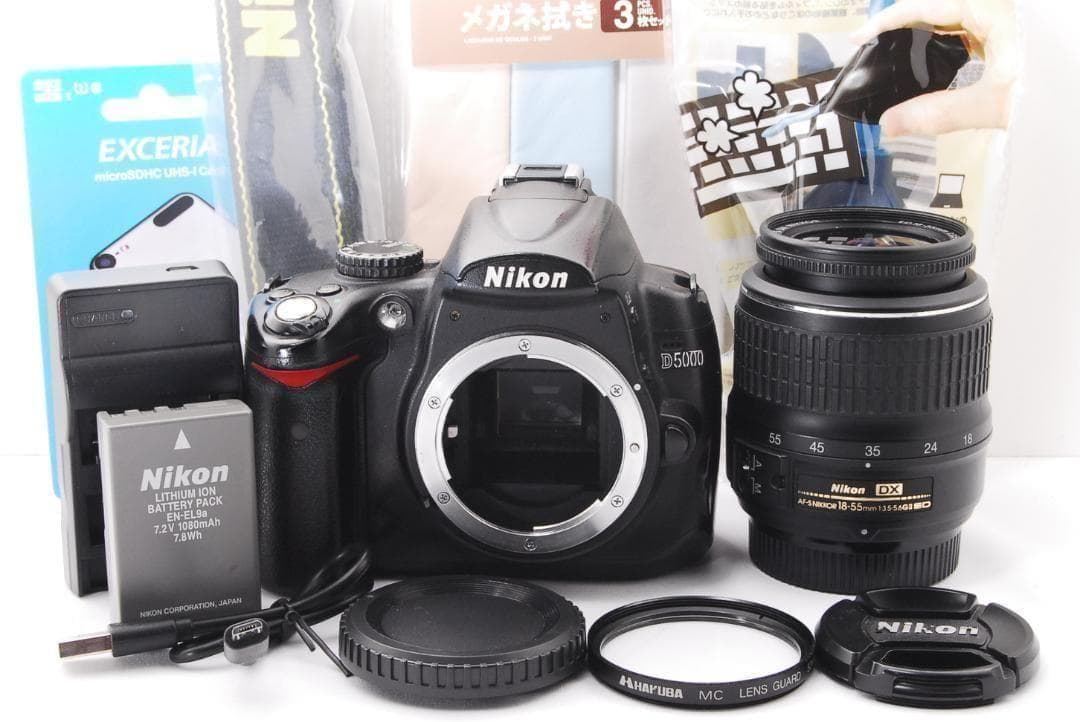 Nikon D5000 一眼レフカメラ シングルレンズセット スマホt転送