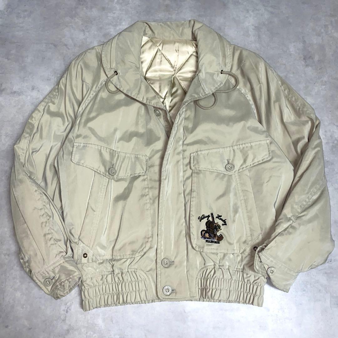 90's vintage 短丈ブルゾン ネイビー アメカジ シティーボーイ80s