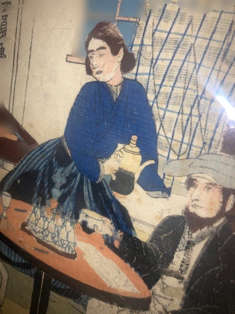 明治時代 木版画 月岡芳年 彩色 木版画 風俗三十二相 壽語六 明治時代 浮世絵 錦絵