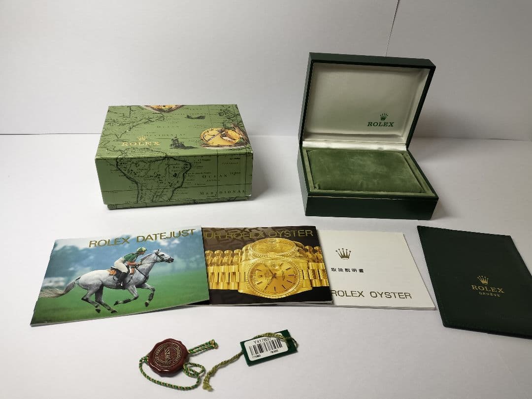 ROLEXロレックス オイスターパーペチュアル箱と付属品セット ロレックス オイスターパーペチュアル・デイト 34MM コンビ Ref.15203