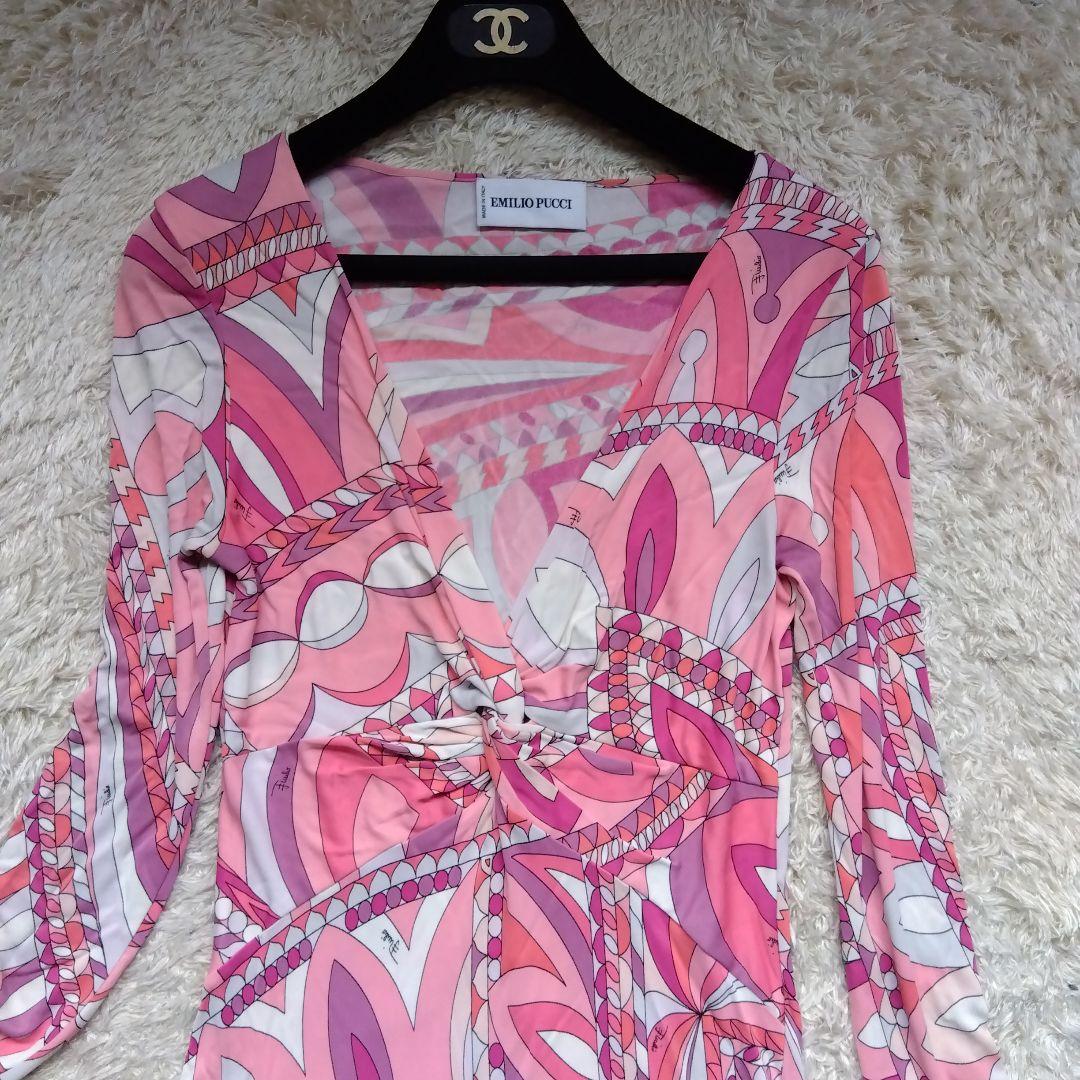 華麗♡エミリオプッチ ワンピース プッチ柄 ピンク PUCCI 36 - メルカリ