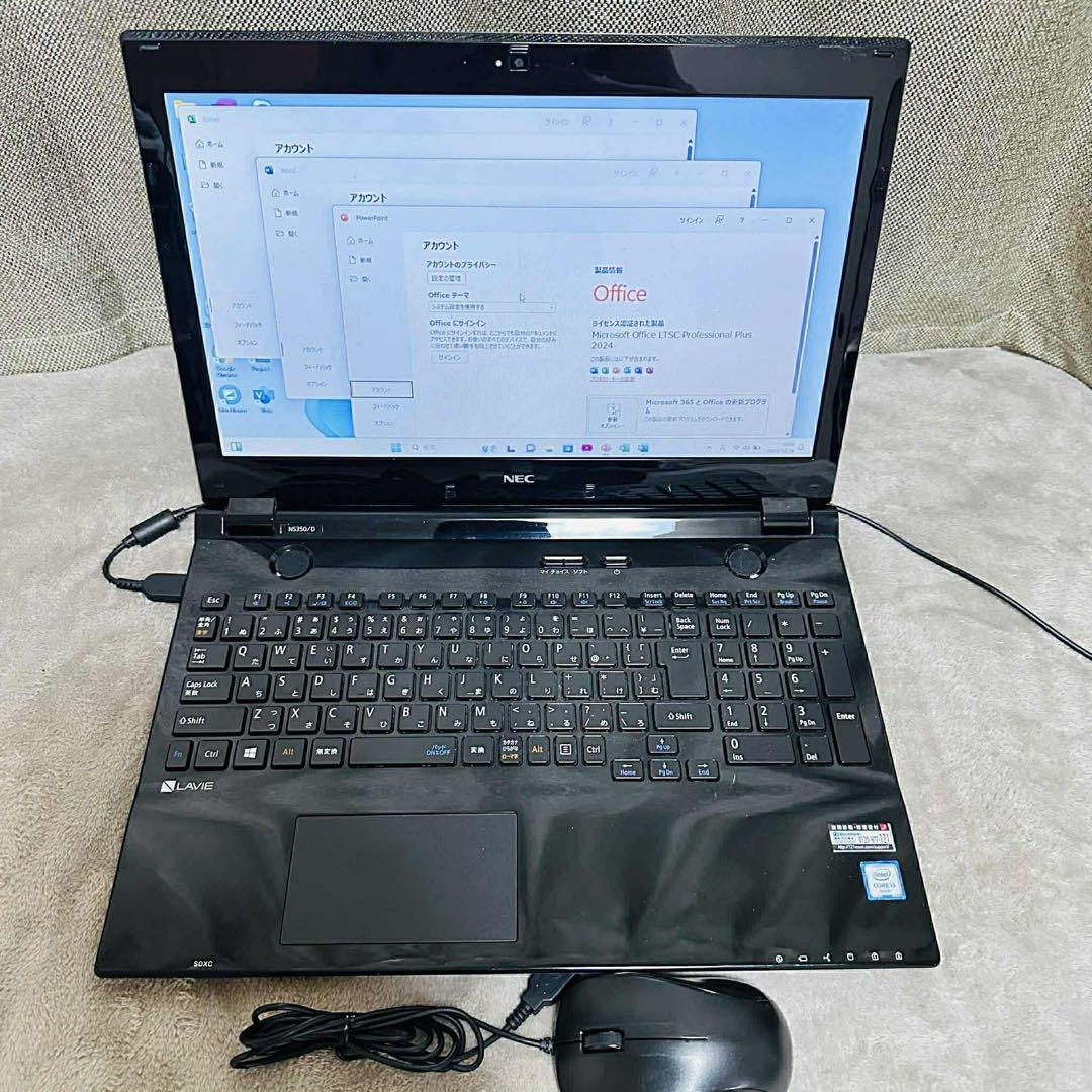 S210 NECノートパソコンSSD高速 WEBカメラWindows11オフィス - メルカリ