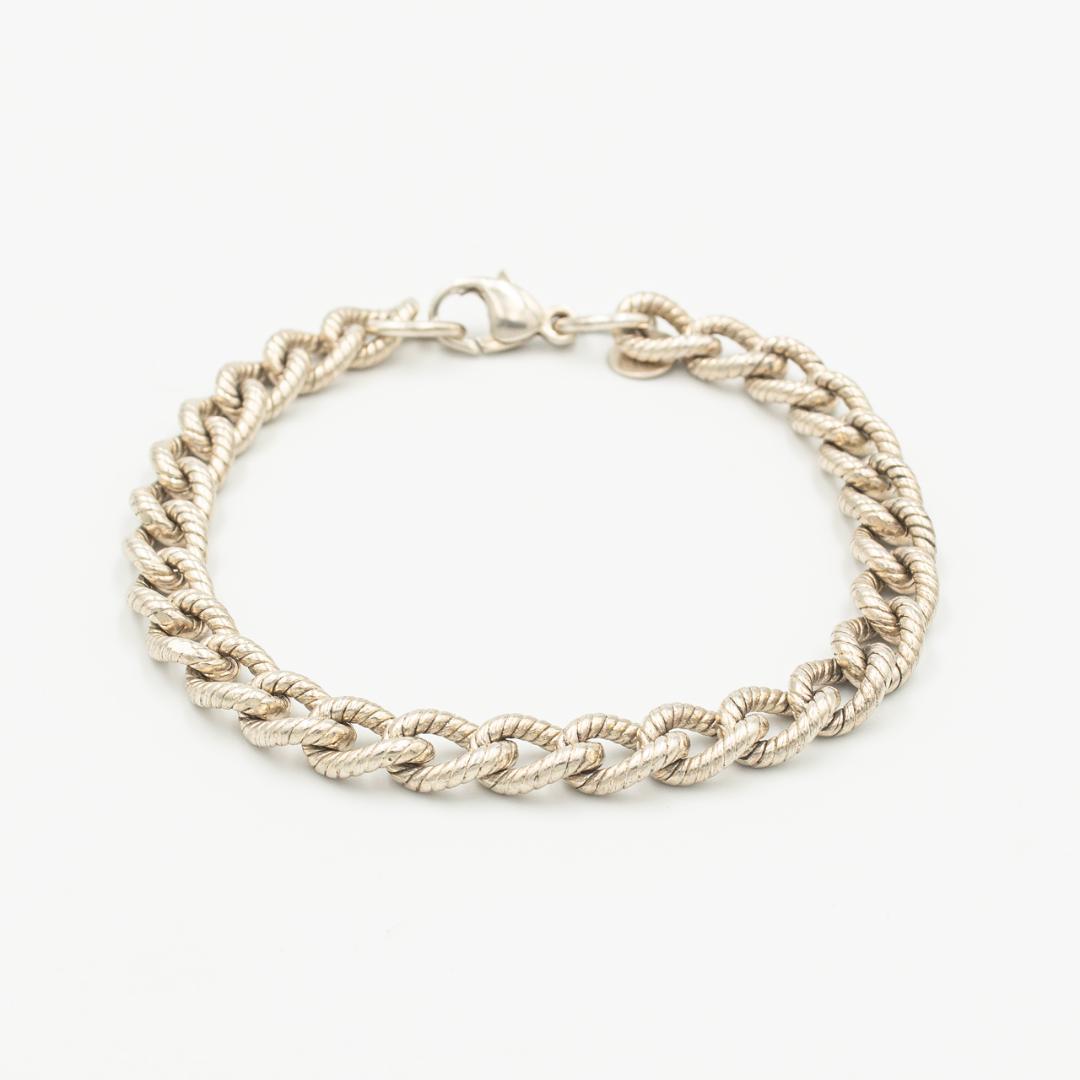 ヴィンテージ ティファニー パターンドリンク ツイスト ロープ ブレスレット TIFFANY&Co. ティファニー ツイストロープ ブレスレット – Trip
