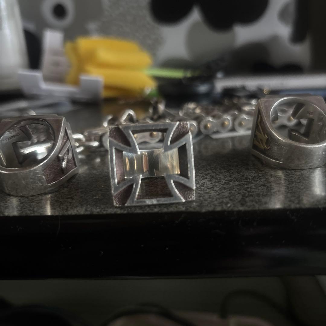 ウィアード　アイアンクロスリング20号 楽天市場】WEIRDO JEWELRY×AMEIRCAN WANNABE「CROSS - CUSTOM PAINT