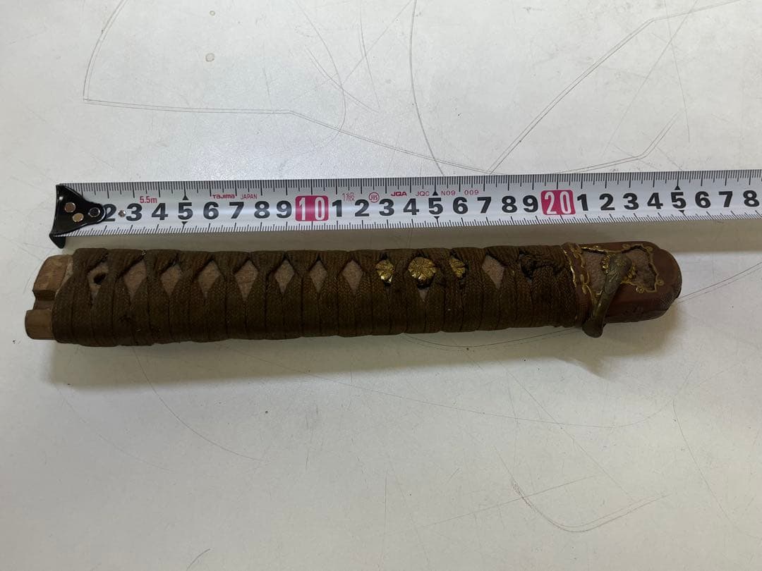 R*N様 M639 刀 柄 武具 つか 金属装飾 目抜き付き 旧日本