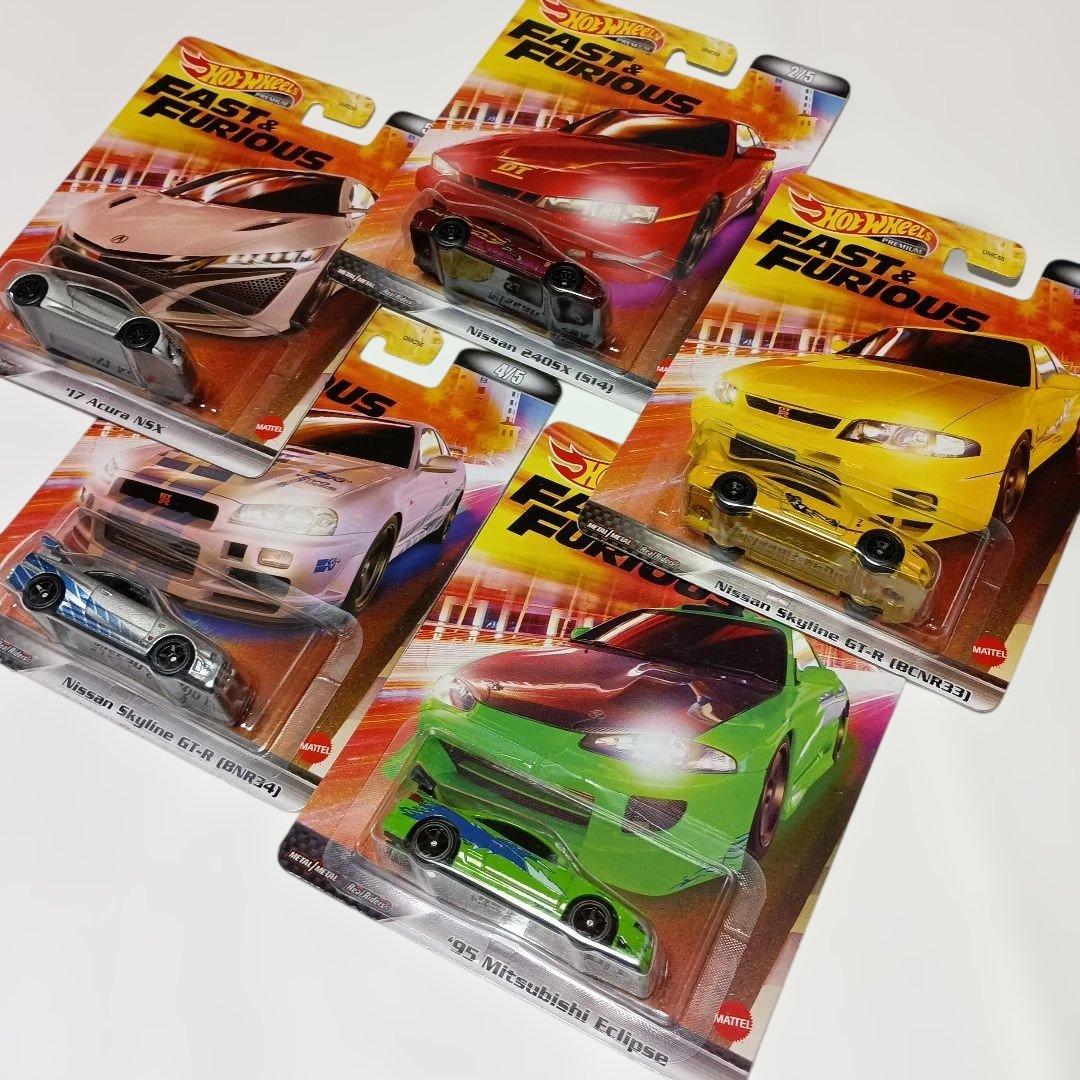 ホットウィールプレミアム　ワイルドスピード　5台セット ホットウィール ワイルド・スピード 5台組み - ミニカー専門店 RideON