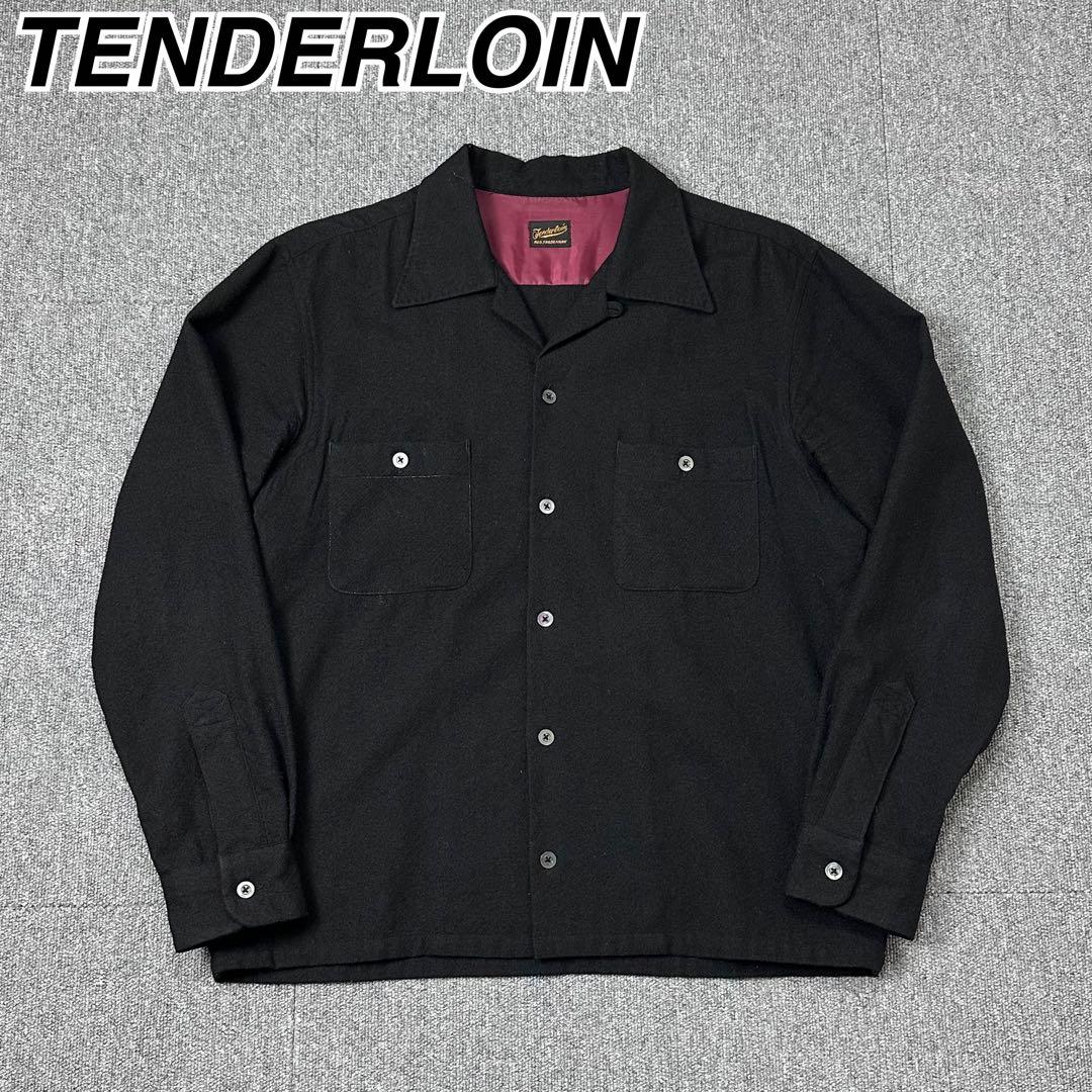 TENDERLOIN ウール 開襟シャツ オープンカラーシャツ テンダーロイン 13101060-a.jpg