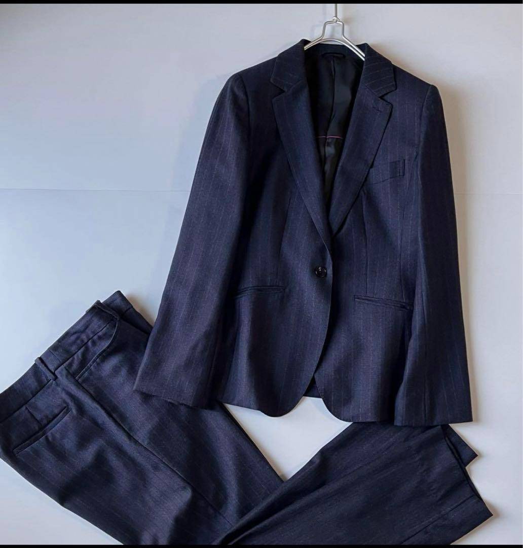 ヒルトン　ビジネススーツ　15号 AOYAMA 【洋服の青山】オールシーズン ネイビー系 プレミアム