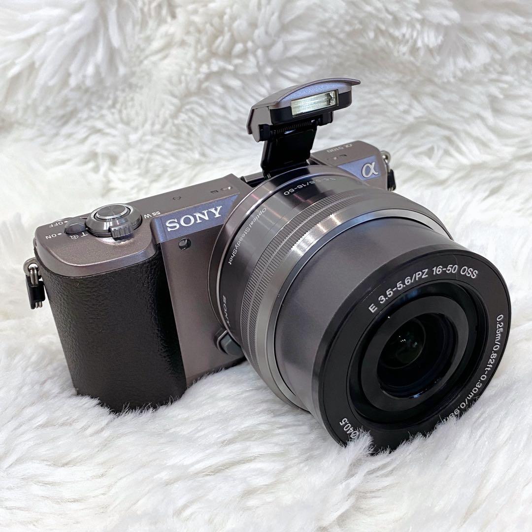 【Wi-Fi・付属品有】SONY α5100 パワーズームレンズキット シルバー