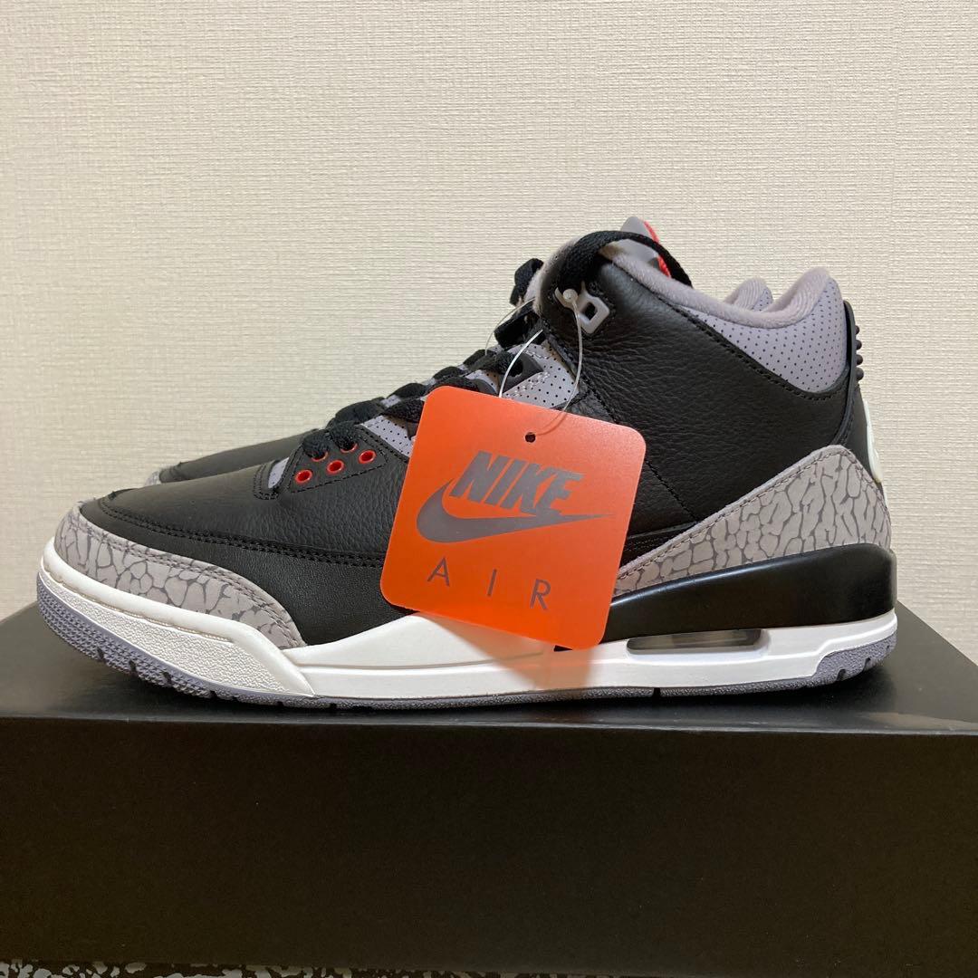 靴 Air Jordan 3 Retro Black Cement (2024) Nike Air Jordan 3 Retro 