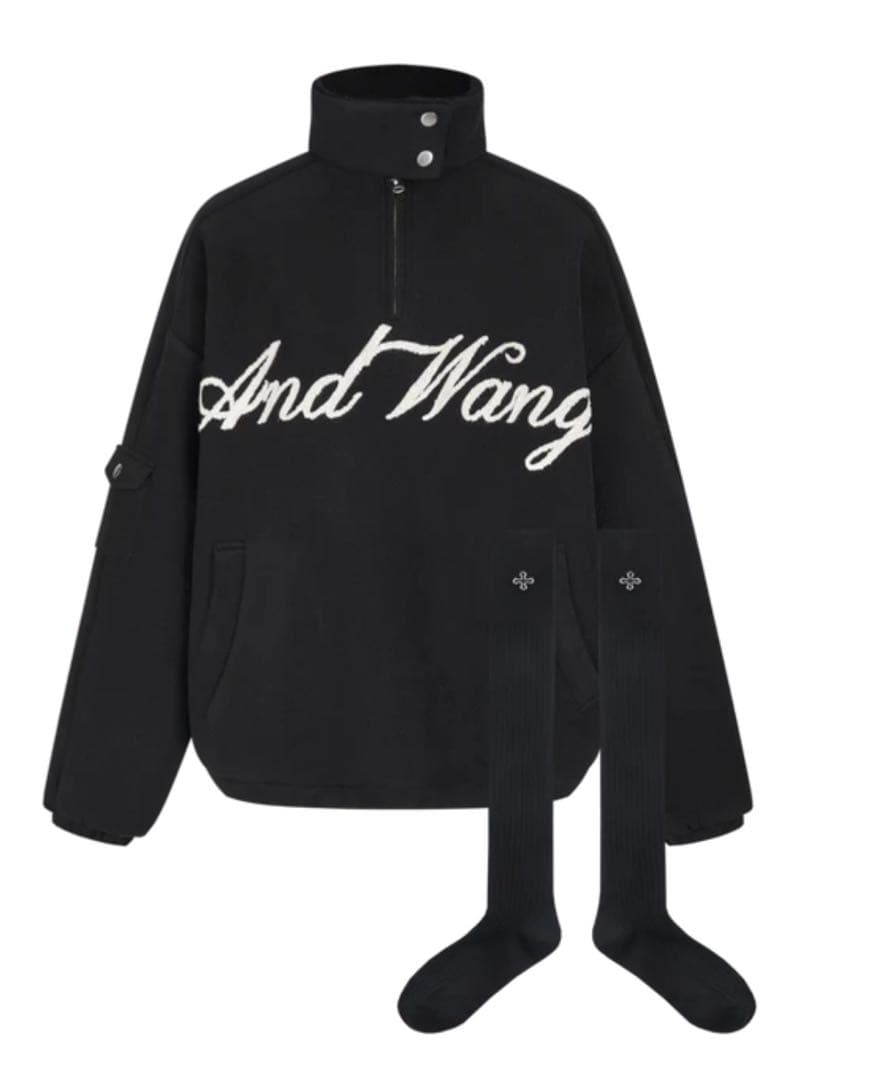 ♡*様 andwang Fluffy Fleece Set Black ブラック - トップス安い 通販