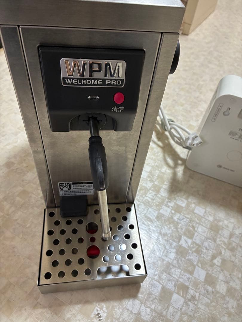 ミルクスチーマー　WPM MS-130D2 美品 WPM MS-130 スチームミルク泡立て器（クリーニングボタン付き