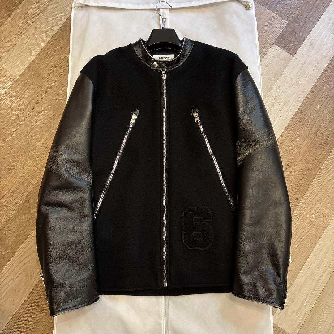 MM6 Maison Margiela レザージャケット MM6 Maison Margiela Leather Jacket | Black | FARFETCH