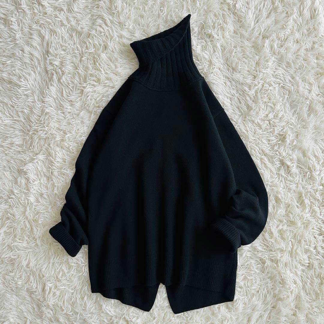 【極美品✨】Deuxieme Classe JADEタートルニット ブラック Deuxieme Classe(ドゥーズィエムクラス)の「追加*JADEタートルネック