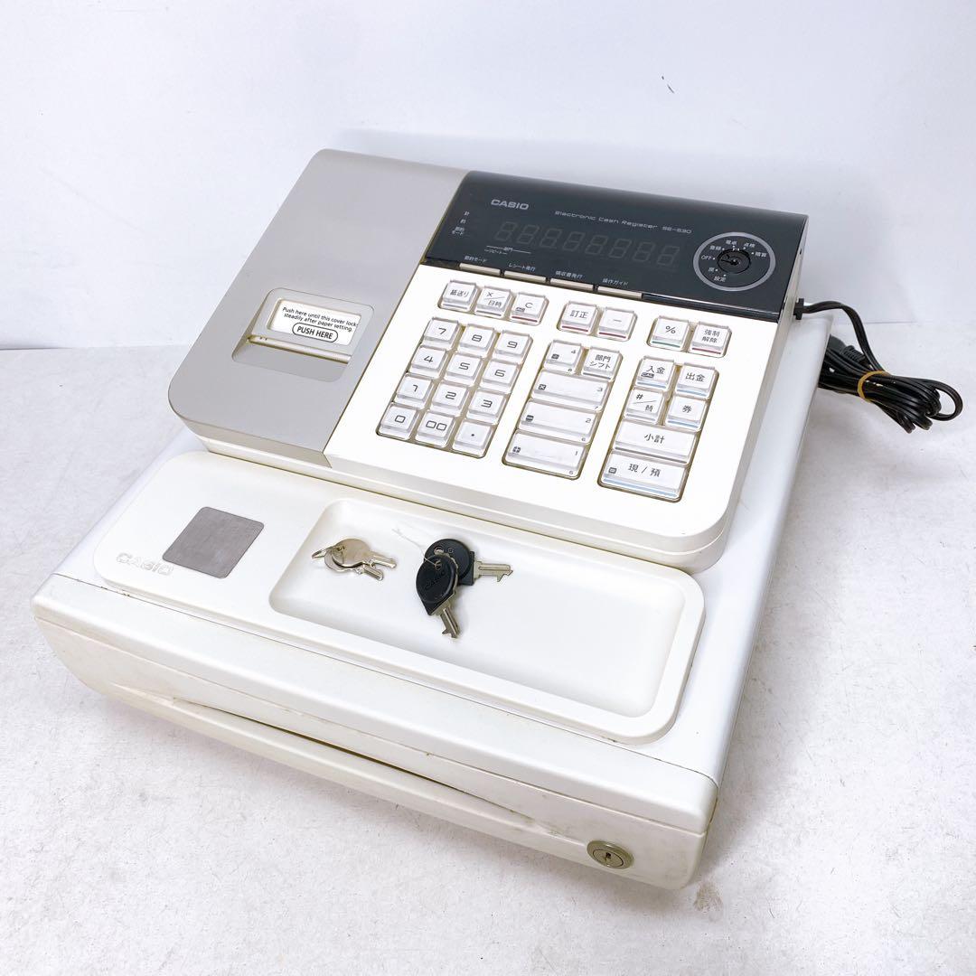 Casio SE-S30 レジスター 動作確認済み　B003 Amazon.co.jp: Casio Register 8-Department Compact Drawer SE-S30-WE