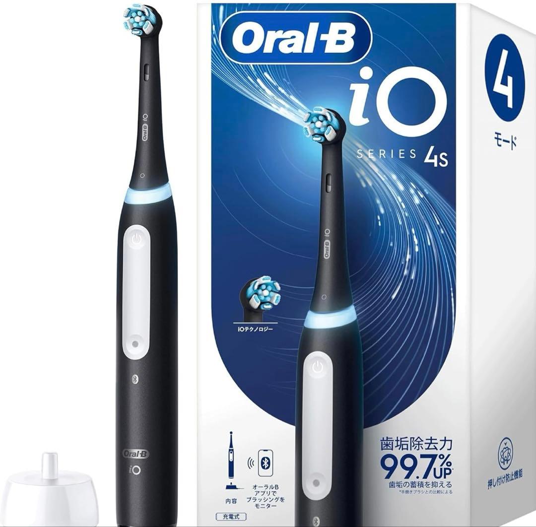 ブラウン 電動歯ブラシ オーラルB iO4S iOG41B60 マットブラック Amazon.co.jp: ブラウン 電動歯ブラシ オーラルB iO4S iOG41B60BK