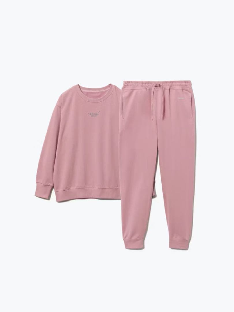 TENTIAL BAKUNE スウェット ウィメンズ 上下セットPink BAKUNE スウェット ウィメンズ / 上下セット（長袖クルーネックシャツ