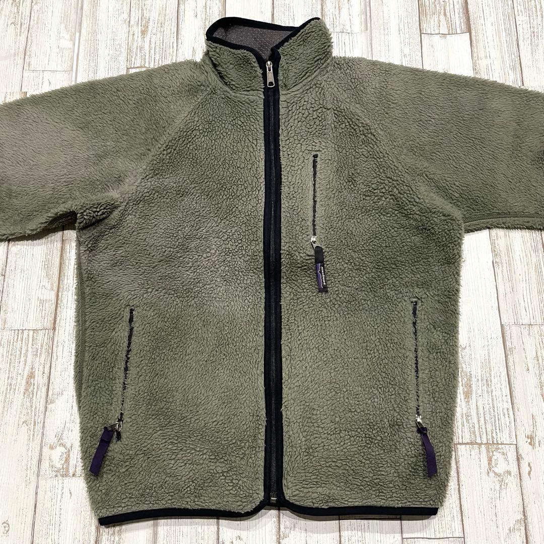人気グリーン！USA製！】Patagonia パタゴニア レトロカーディガン