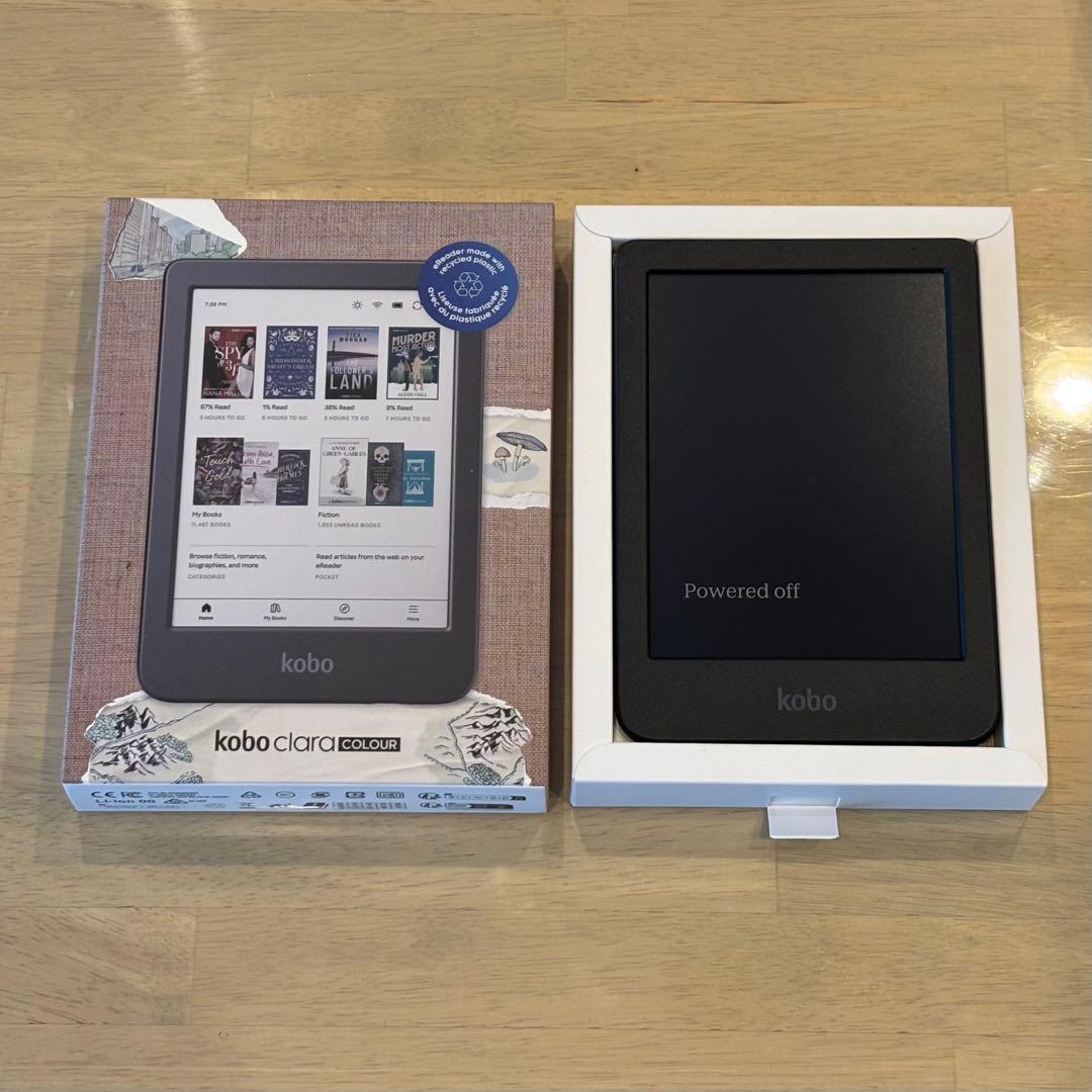 楽天コボ Kobo Clara Colour 電子書籍リーダー本体 使用感少ない 楽天 Kobo Clara Colourを検証レビュー！電子書籍リーダーの選び方も