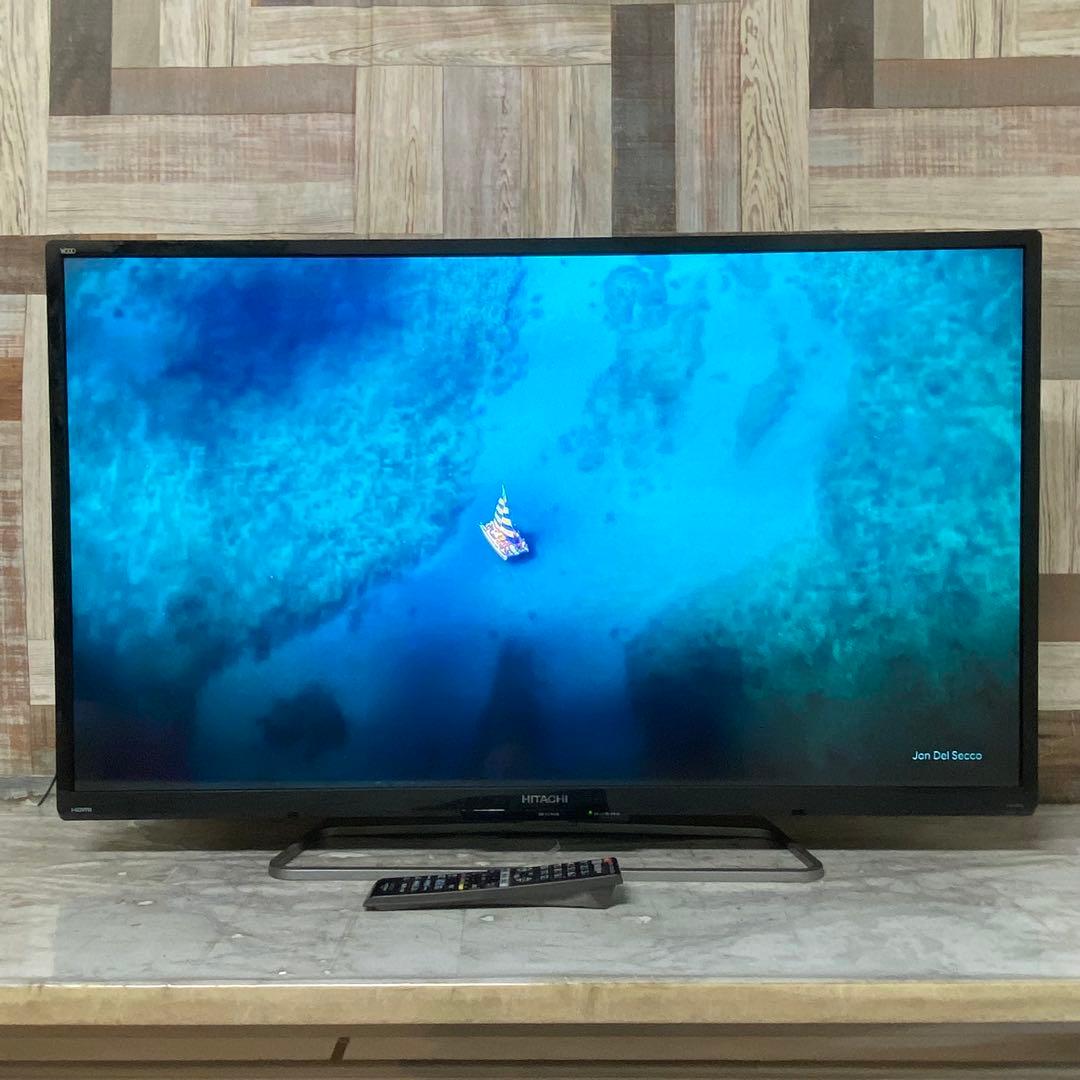 全国送料込❣️日立43V型地デジBSCS内蔵液晶テレビ1TB HDD録画機能内蔵