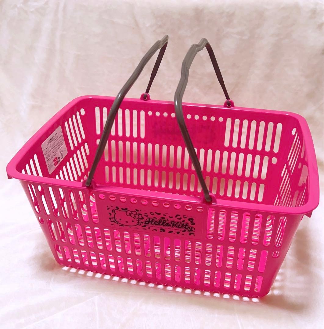 サンリオ アベイル ハローキティ 買い物カゴ ピンク 豹柄 - メルカリ