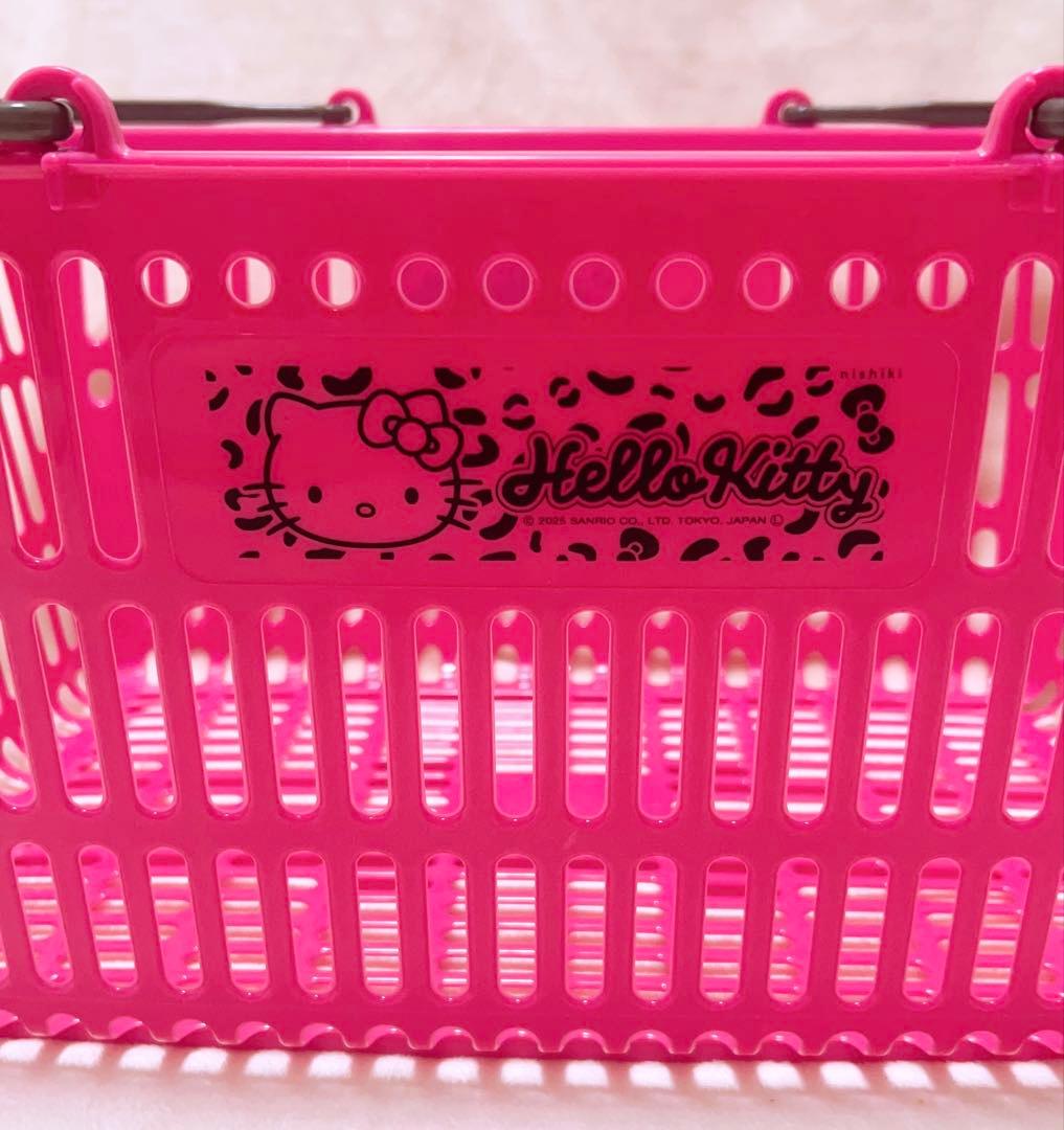 サンリオ アベイル ハローキティ 買い物カゴ ピンク 豹柄 - メルカリ