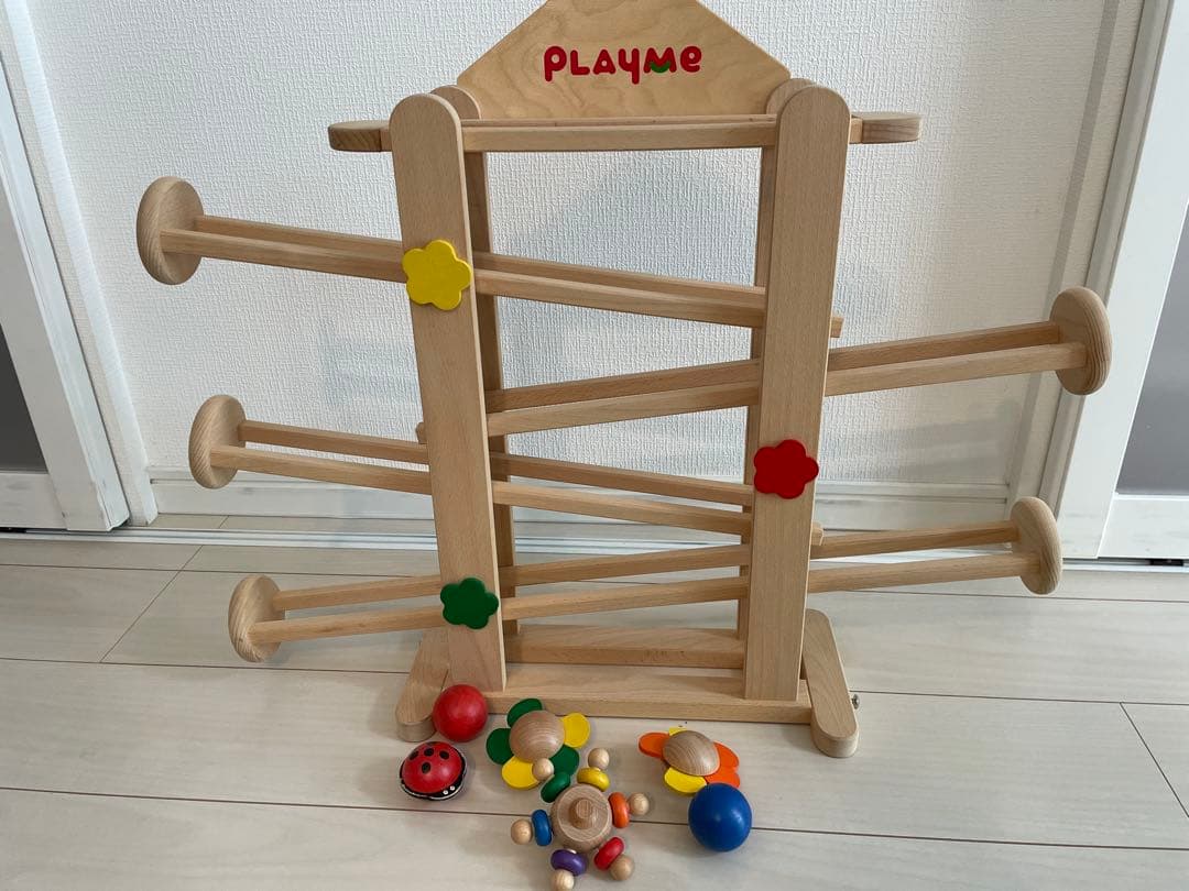 PLAYME プレイミー　スロープトイ　知育玩具　フラワーガーデン　箱付　欠品無 楽天市場】プレイミー PlayMeToys スロープ フラワーガーデン 木の