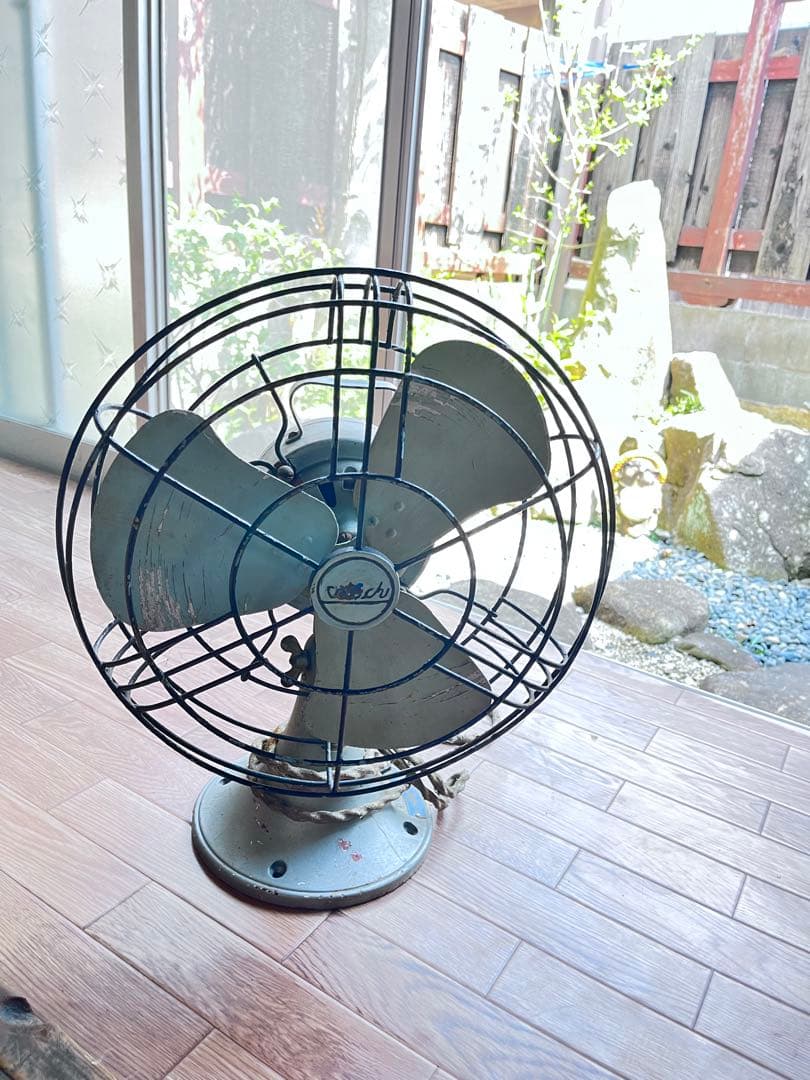 ヨ*ん様 レトロ　クラシックデザイン扇風機 3枚羽 お部屋のインテリア 扇風機 ハモサ レトロファン テーブル （ブラック） HERMOSA RETORO