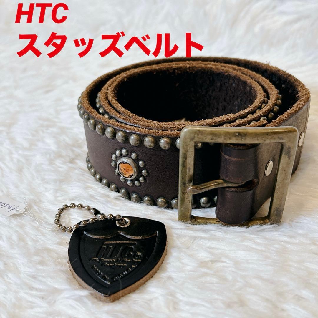 【希少】HTC USA製 フラワーコンチョ スタッズベルト 36 HTC(Hollywood Trading Company)/エイチティーシー(ハリウッド