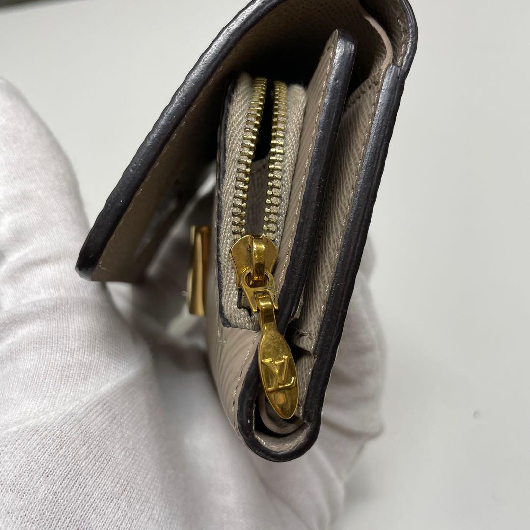 ブ*休様 訳あり LOUIS VUITTON ポルトフォイユ・ツイスト ベージュ