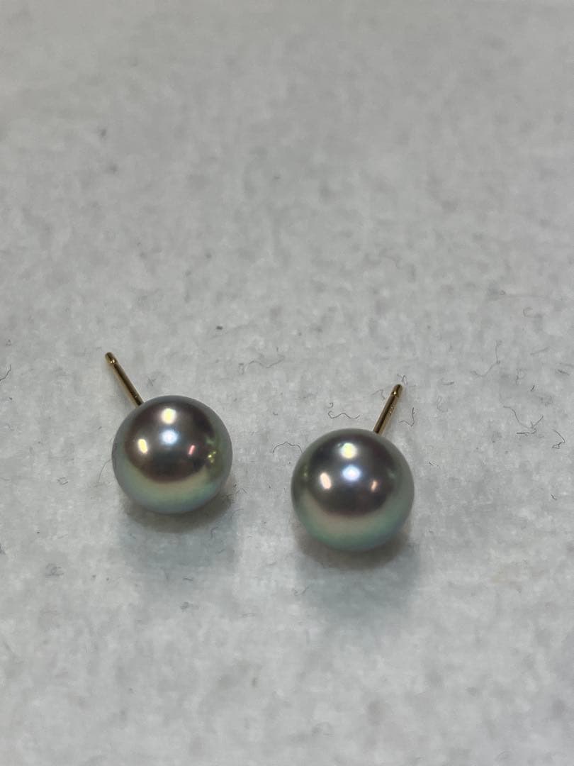伊勢志摩英虞湾産あこや真珠　7.3mm パールピアス