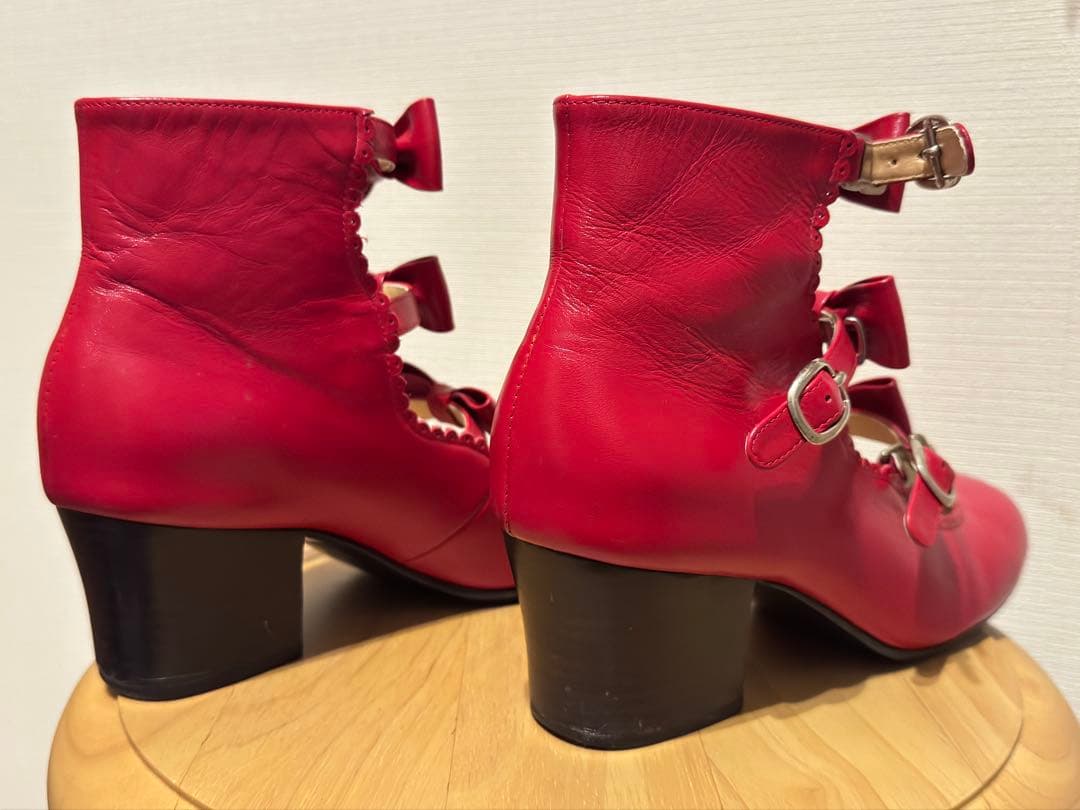 ルルゲッタ leur getter3連リボンストラップシューズ