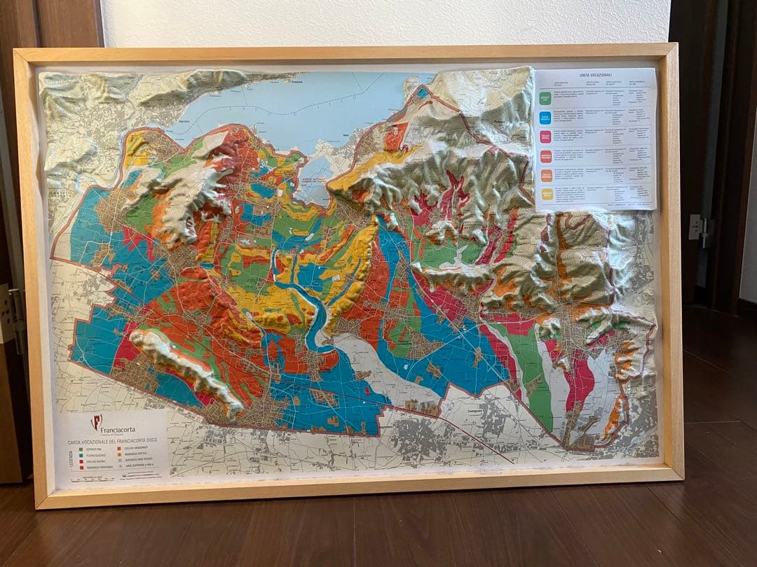 フランチャコルタ3D 地図 フレンチ 3D マップ AOC・ド・ラ・コート・ドール 立体地図 | ワイン