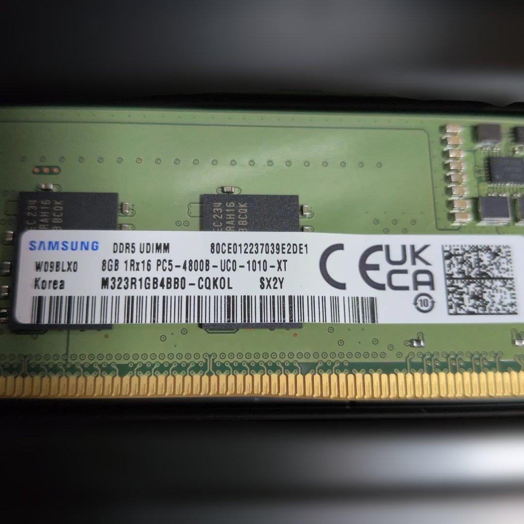DDR5 16GB 8GBx2 メモリ M323R1GB4BB0-CQKOL