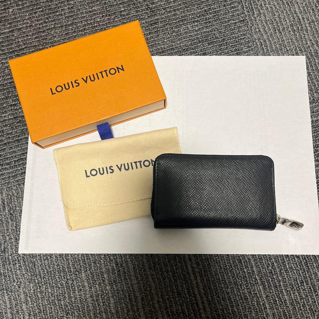 美品IC搭載 LV タイガ ジッピーコインパース 小銭入れ 黒 箱