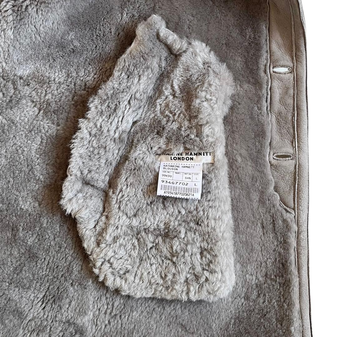 00s KATHARINE HAMNETT リアルムートン ロングコート 羊革 - メルカリ