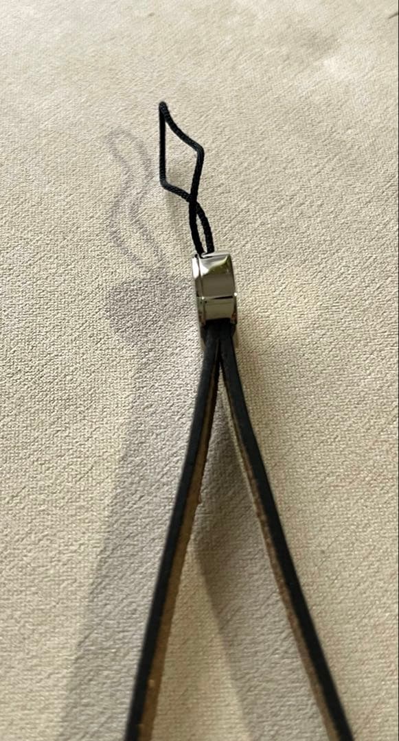 HERMES セリエ 美品✨レザー ストラップ チャーム シルバー