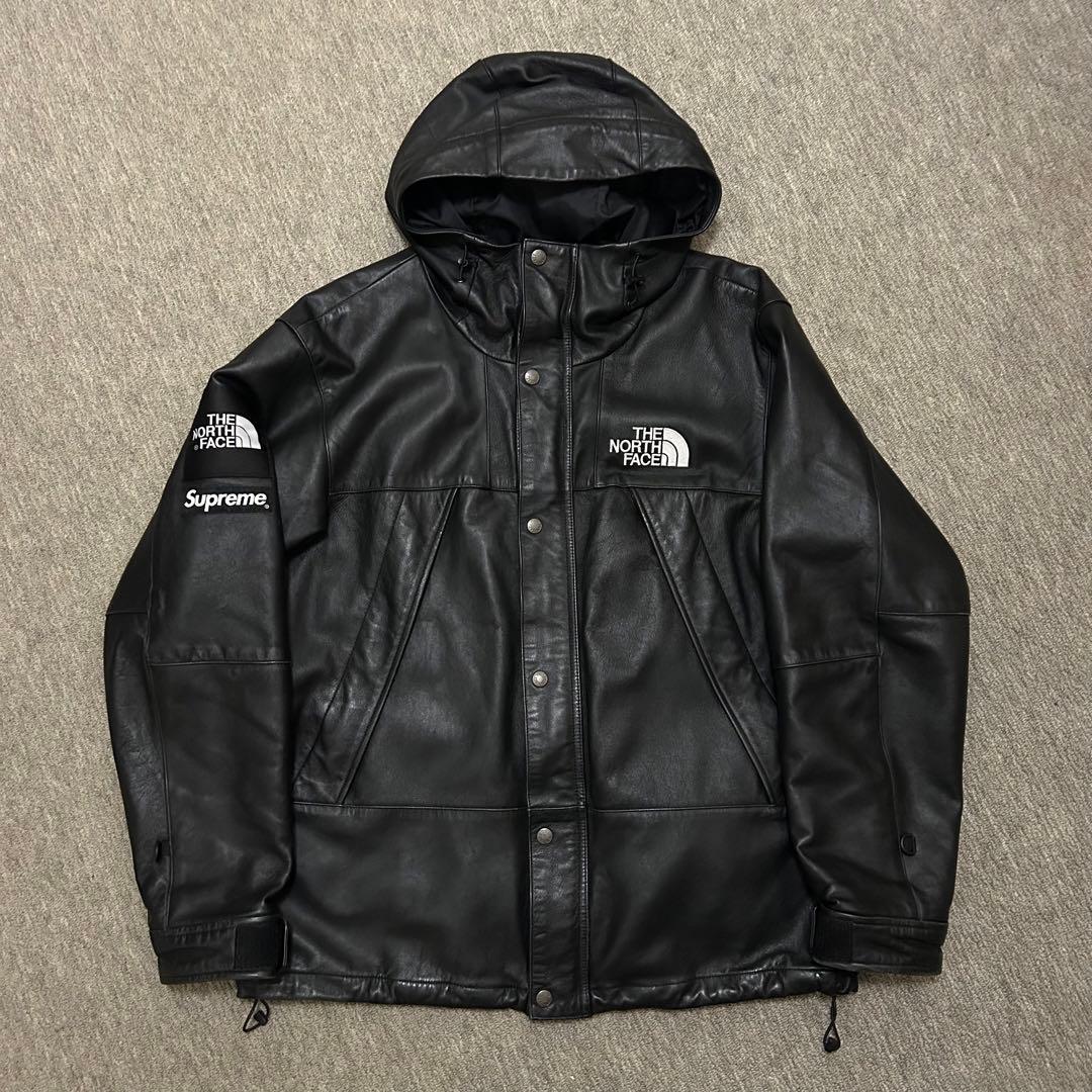 THE NORTH FACE × Supreme レザー マウンテンパーカー 黒 - メルカリ