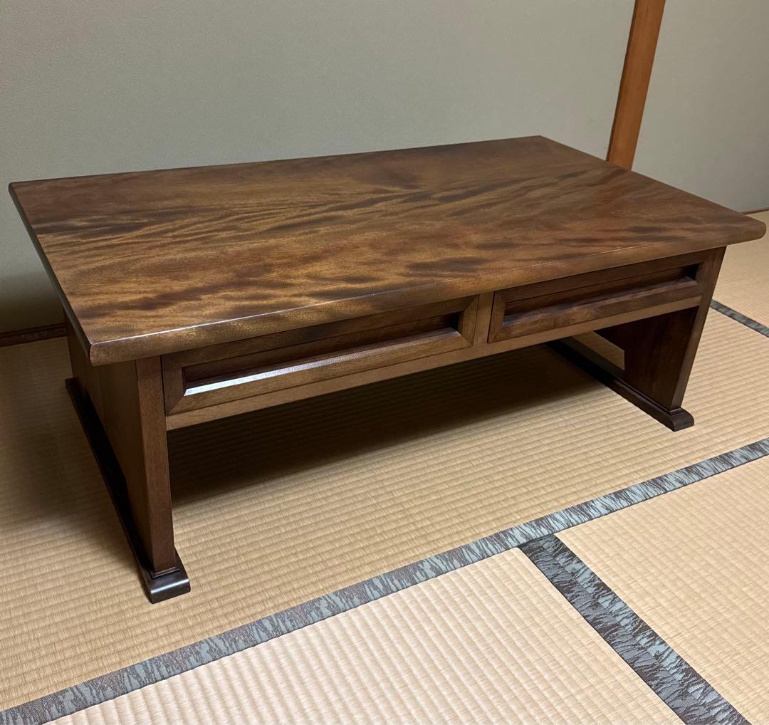 希少＆美品 九州民芸家具 桜無垢 文机 美品 高級民芸テーブル 座卓 iloo77571.jpg