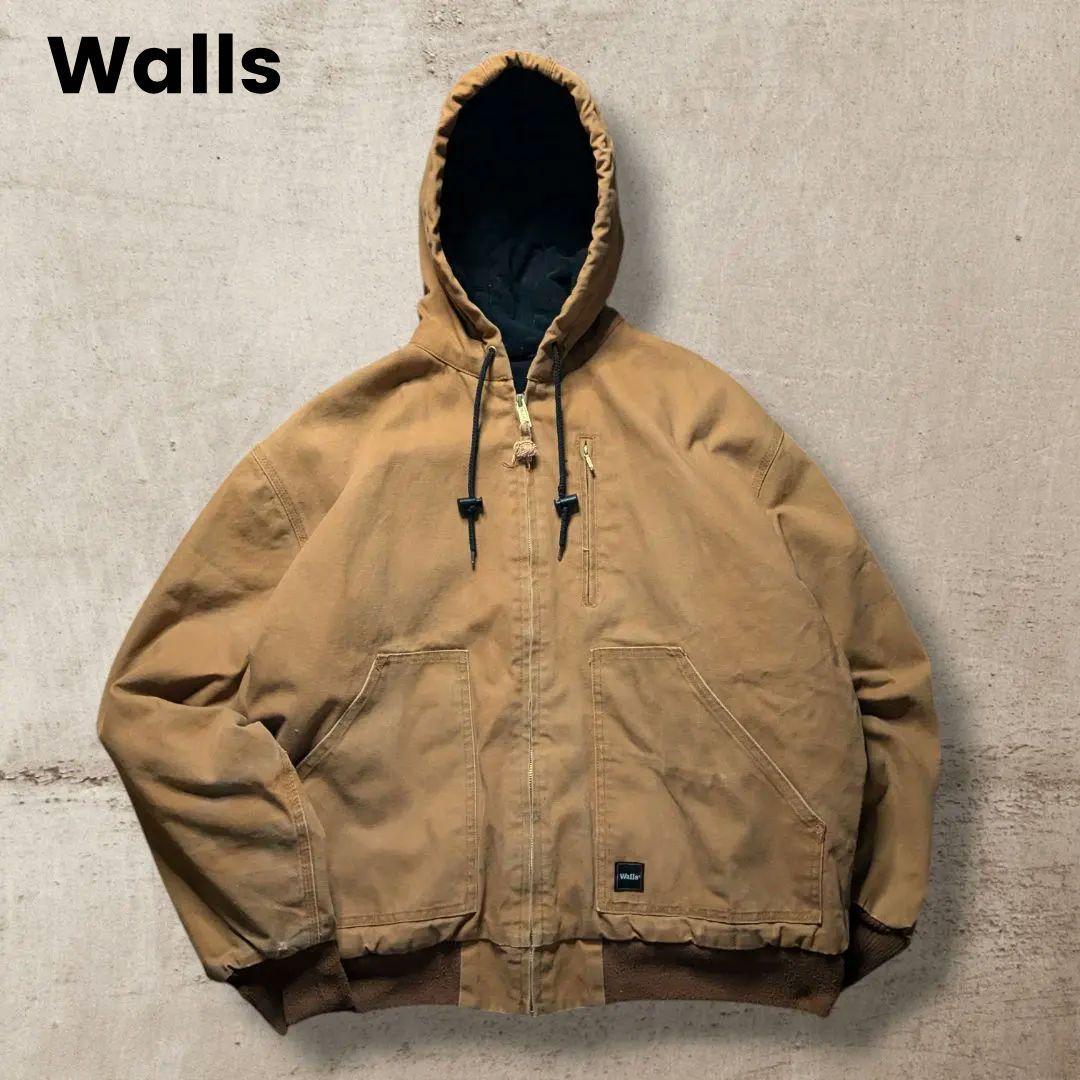 vintage90sWallsダックジャケットXL相当鬼フェード裏フリース希少 vintage90sWallsダックジャケットXL相当鬼フェード裏フリース希少