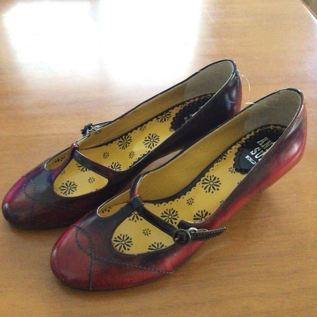 アナスイワールドパンプス　3 中古・古着通販】ANNA SUI (アナスイ) パンプス マルチカラー サイズ:3