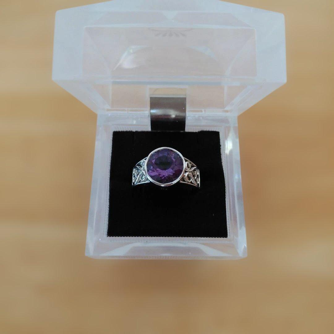 GSTV　パラジウム　シルバー950リング　(アメジスト) 商品詳細 ｜ JEWELRY SQUARE