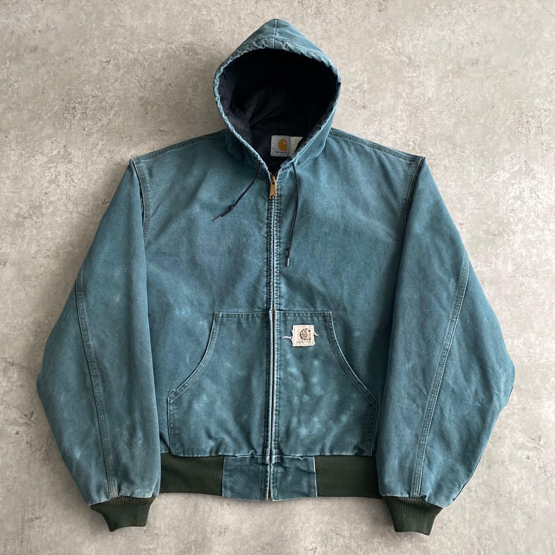レアカラー 90s カーハート アクティブ ジャケット USA製 XL ハンター 90's USA製 Carhartt Active Jacket XL / カーハート アクティブ