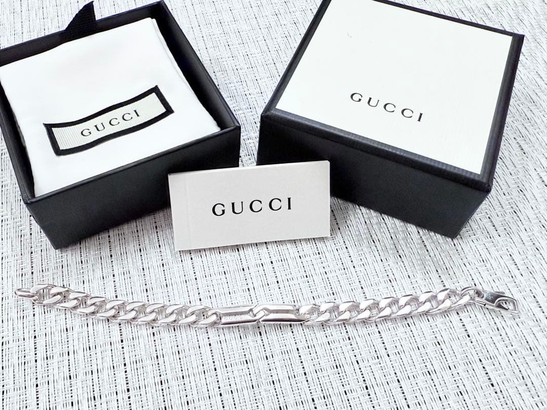 GUCCI 喜平 チェーン ブレスレット シルバー925 研磨仕上げ済み 美品